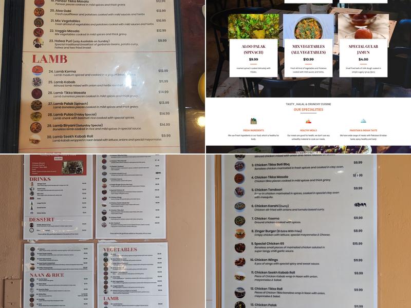 Famous Tandoori Menu