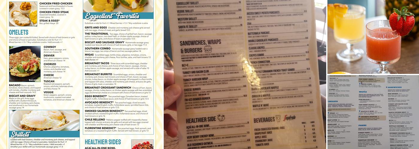 Eggsellent Cafe Menu