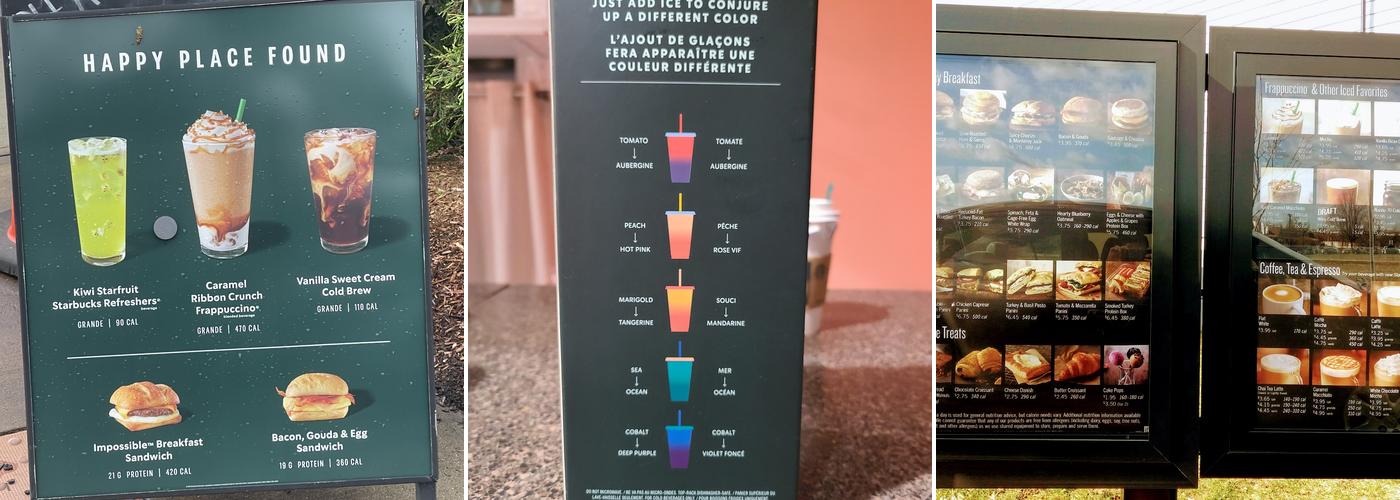 Starbucks Menu