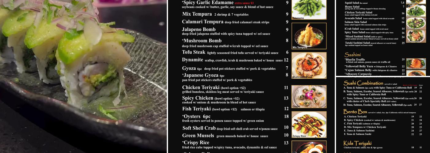 Sushi Delight Menu