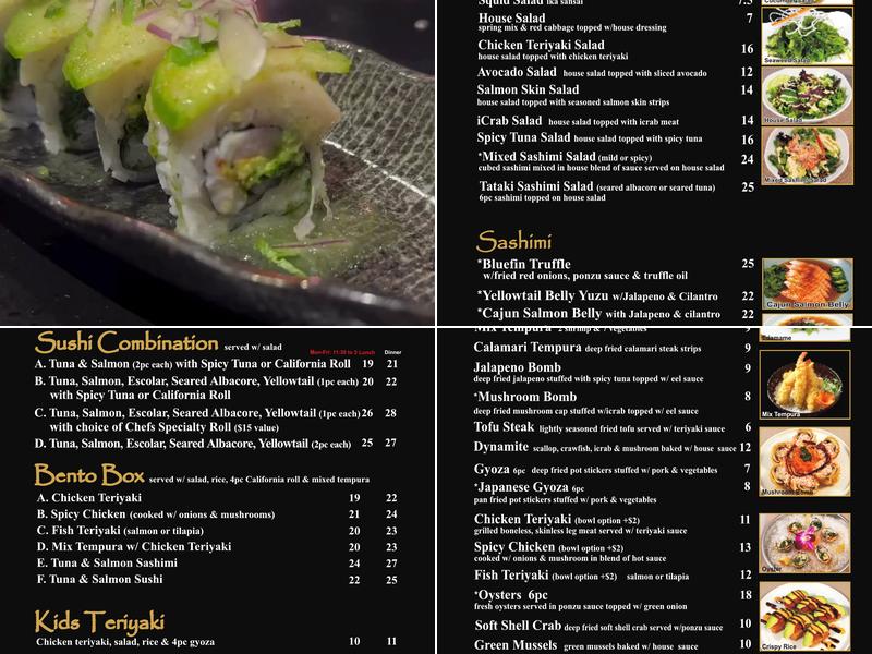Sushi Delight Menu