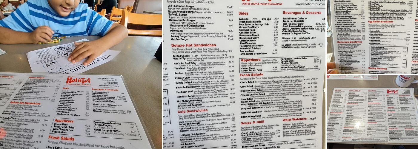 Hot N Tot Menu