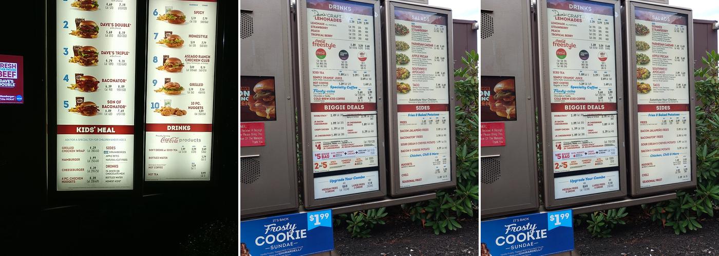 Wendy's Menu