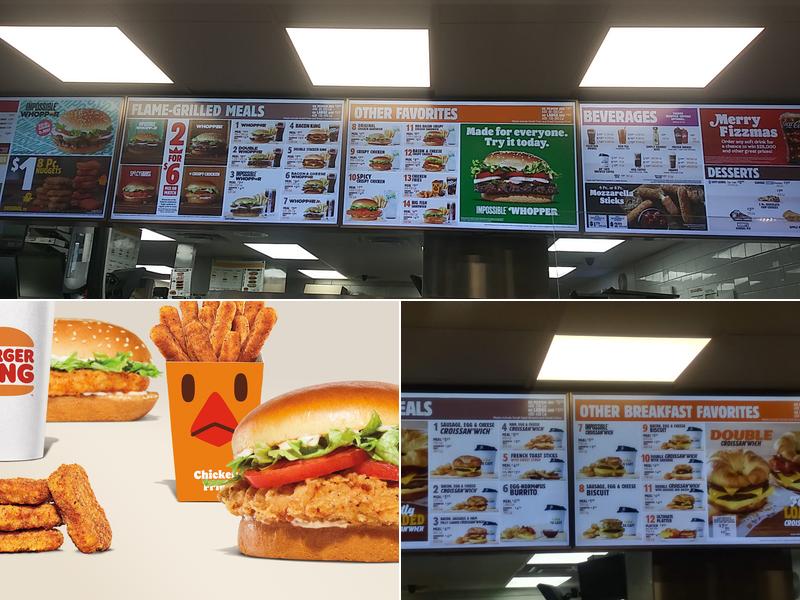 Burger King Menu