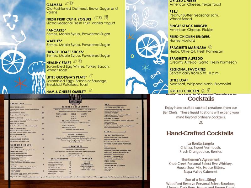 Linger Longer Steakhouse Menu