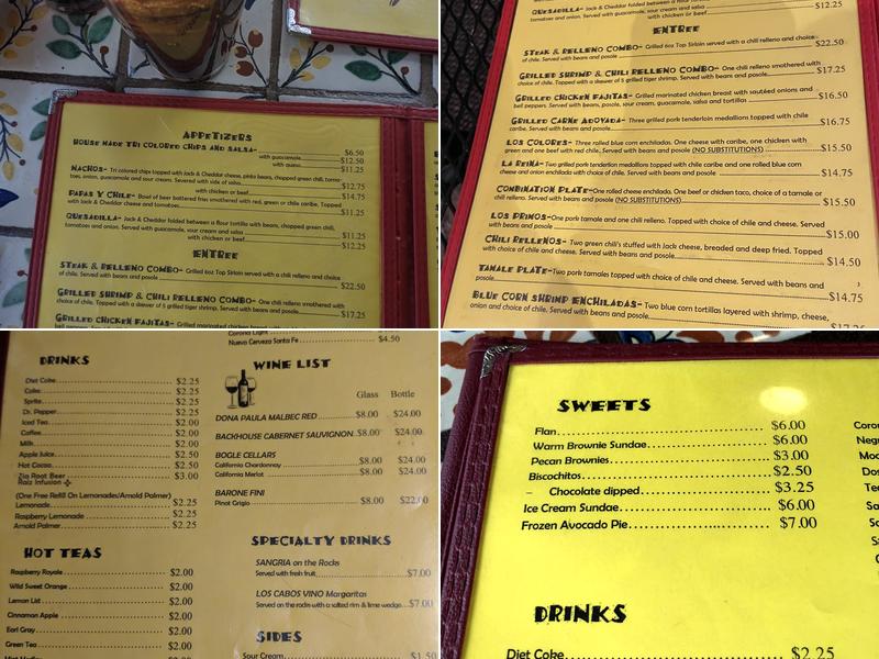 Orlando's Menu