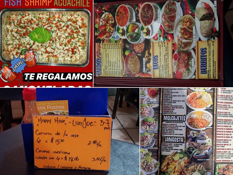 Playas De Nayarit Menu