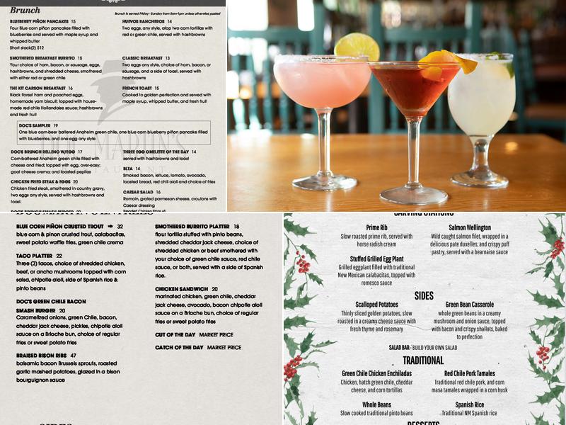 Doc Martin's Menu