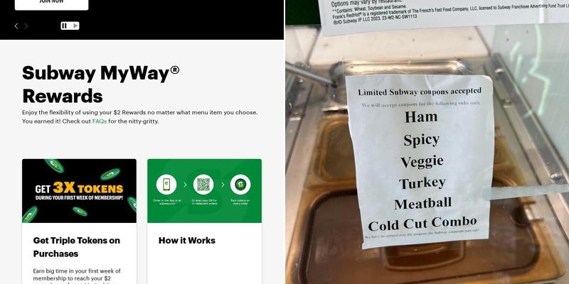 Subway Menu