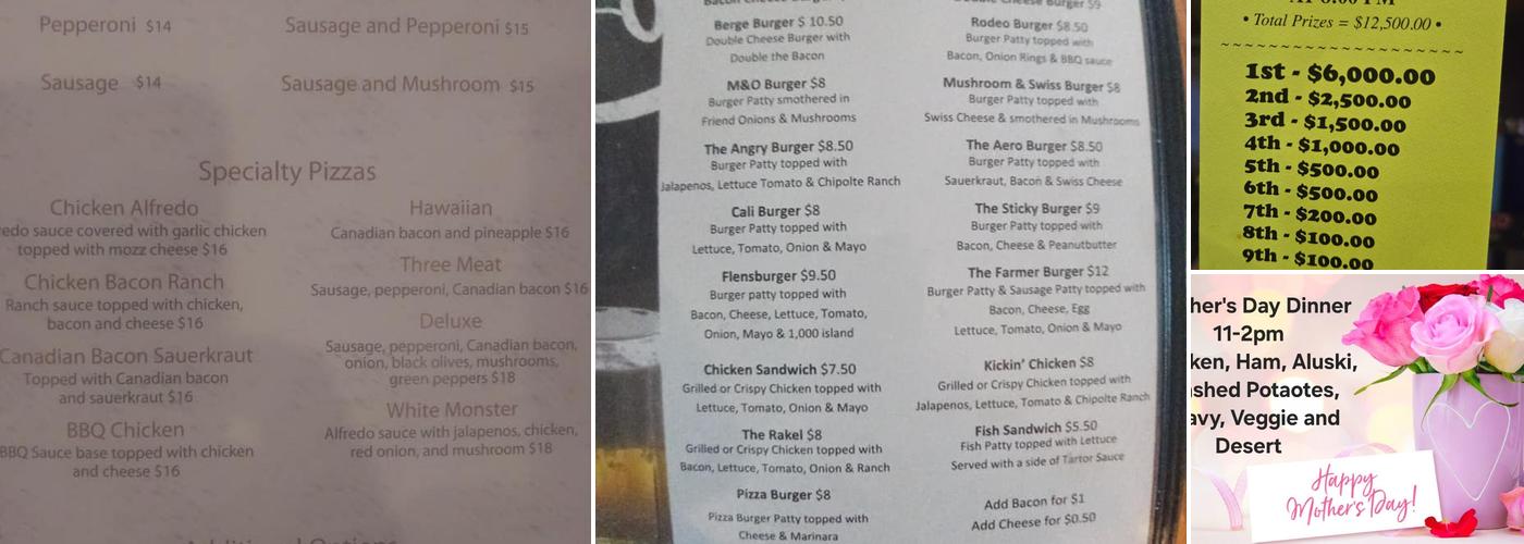 Herbie's Bar Menu