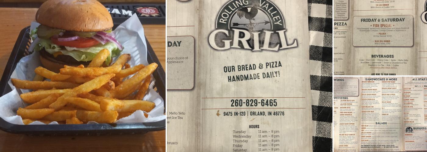 Rolling Valley Grill Menu