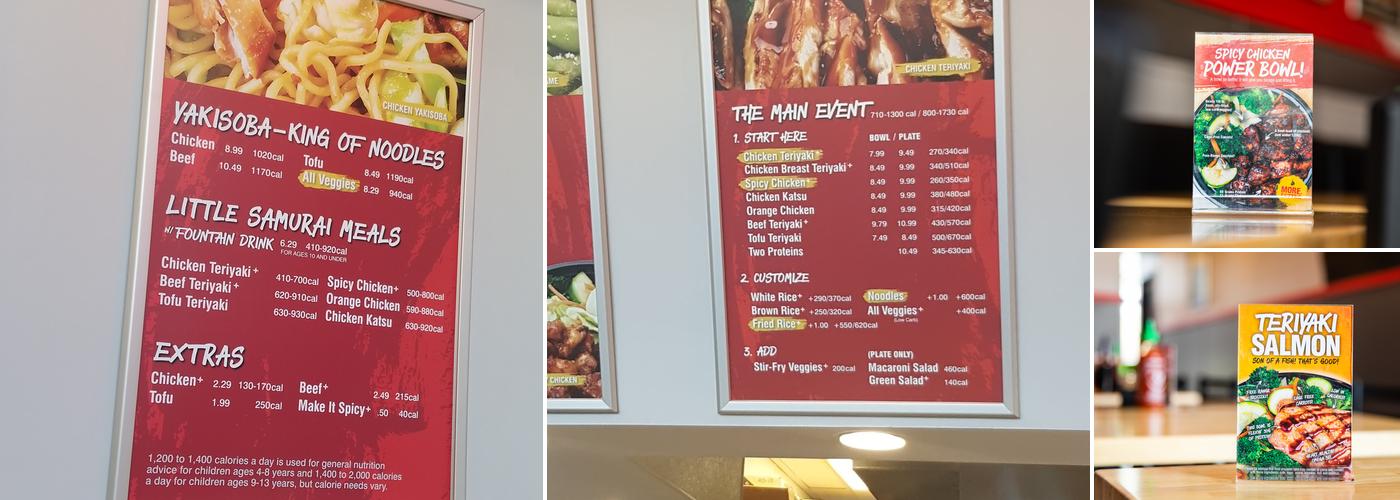Teriyaki Madness Menu