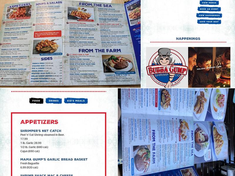 Bubba Gump Shrimp Co. Menu