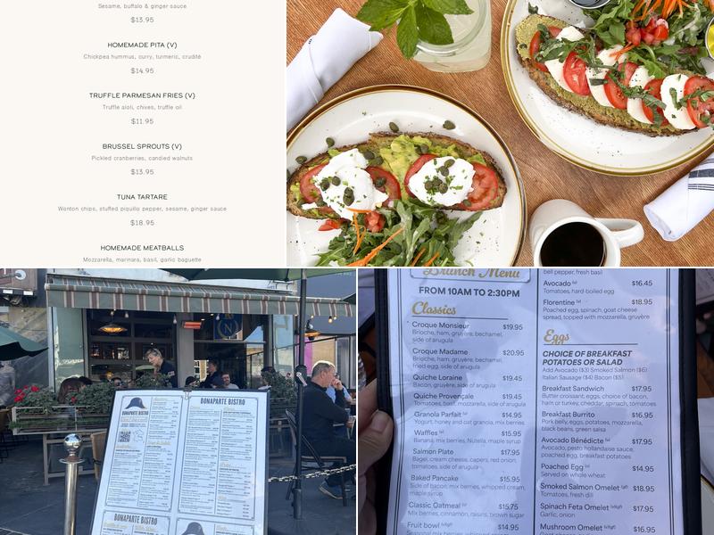 Bonaparte Bistro Menu