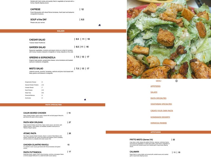Fritto Misto Menu