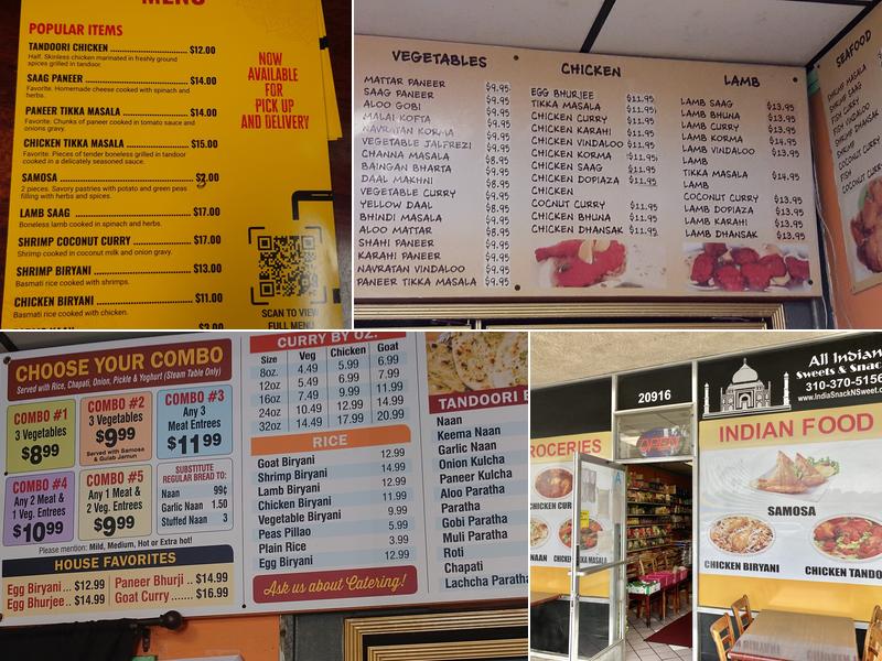 All Indian Sweets & Snacks Menu