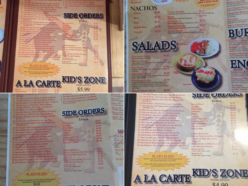 Fiesta Brava Menu