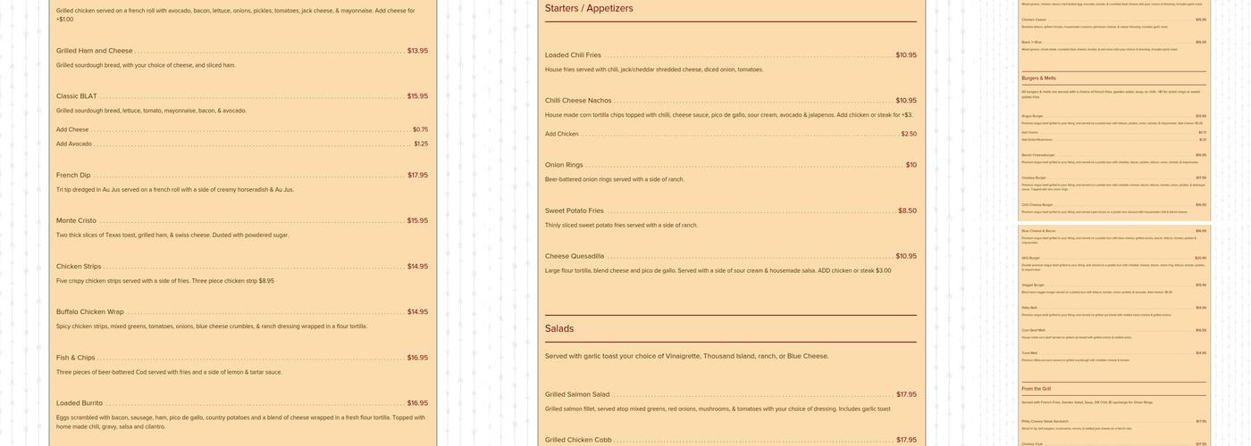 South Kelly Grill Menu