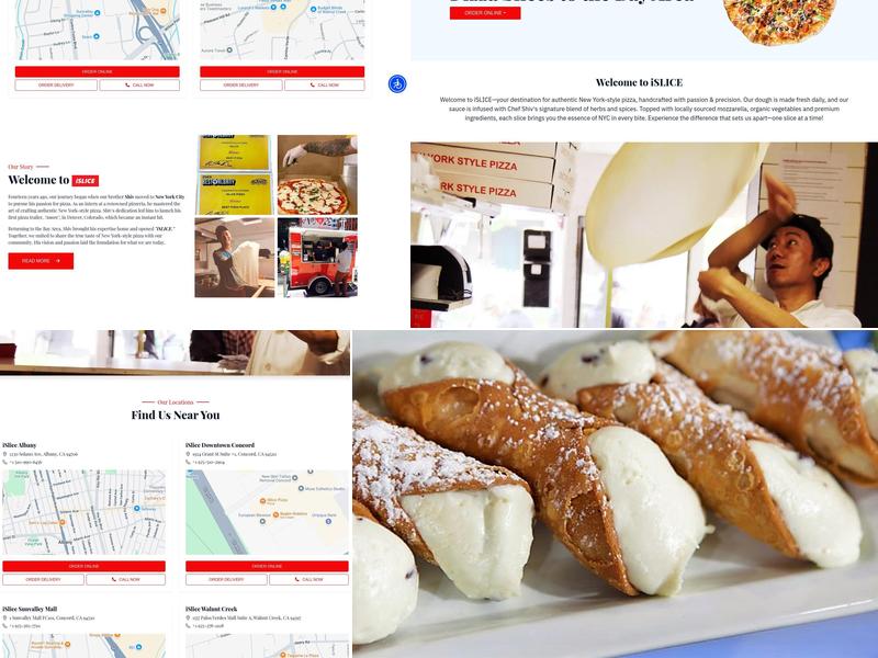iSlice Pizza Menu