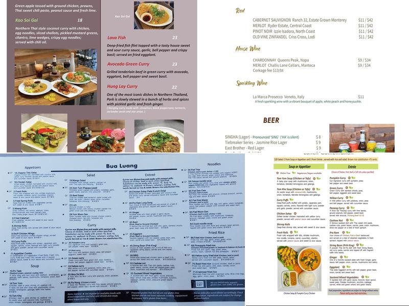 BuaLuang Menu