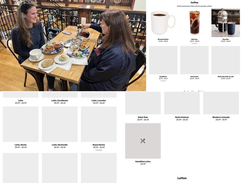 Overflow Coffee Co Menu