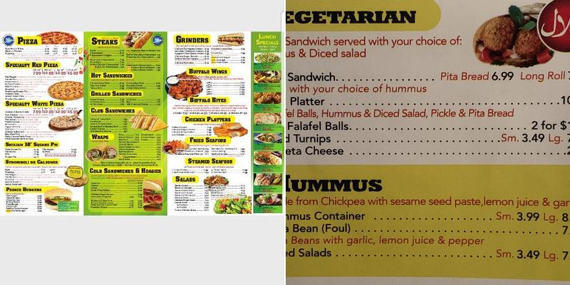 Prince Of Pizza & Falafel Menu