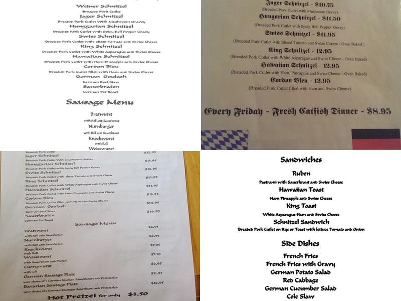 Schnitzel Menu