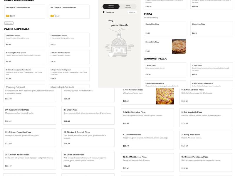 Logan's Gourmet Pizzeria & Grill Menu