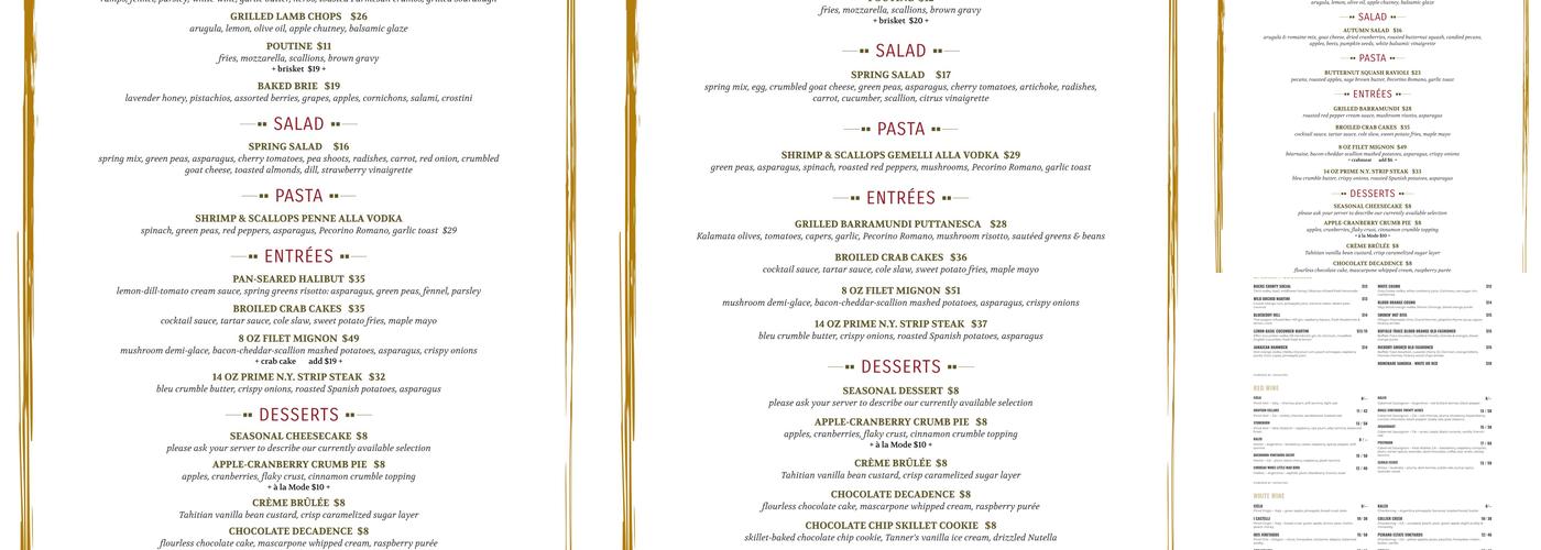 59 Almshouse Menu