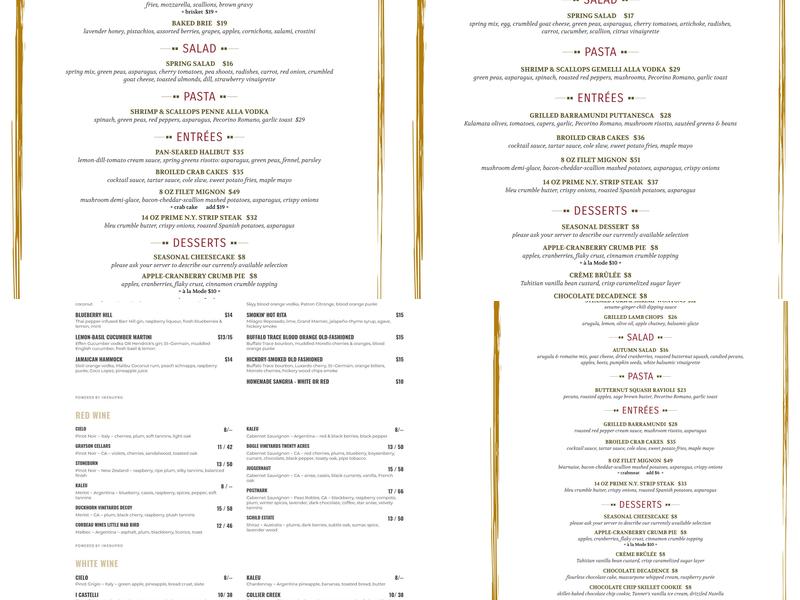 59 Almshouse Menu
