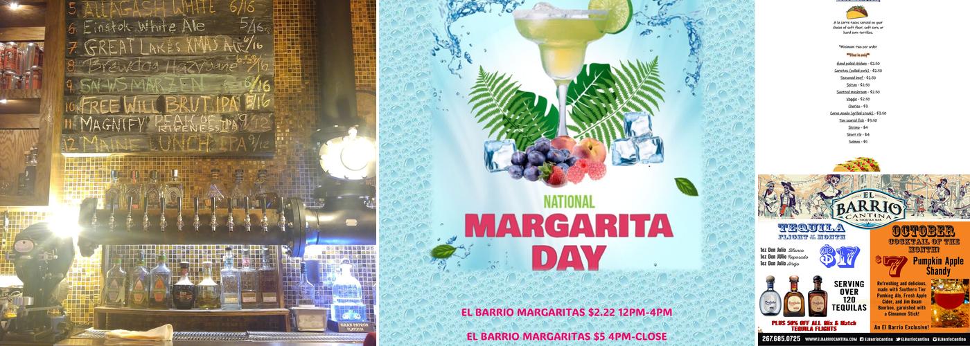 El Barrio Cantina & Tequila Bar Menu