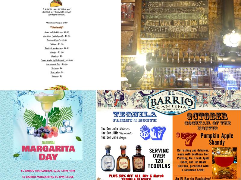 El Barrio Cantina & Tequila Bar Menu