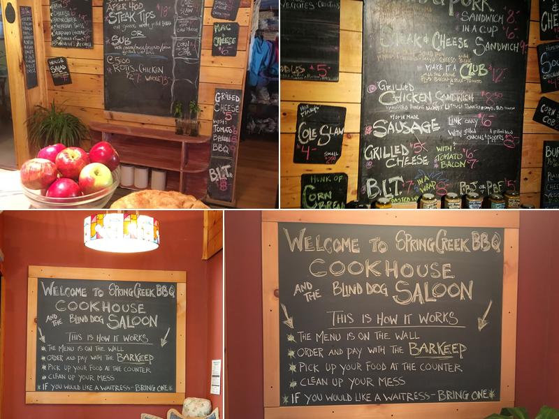 Spring Creek Bar-B-Q Menu