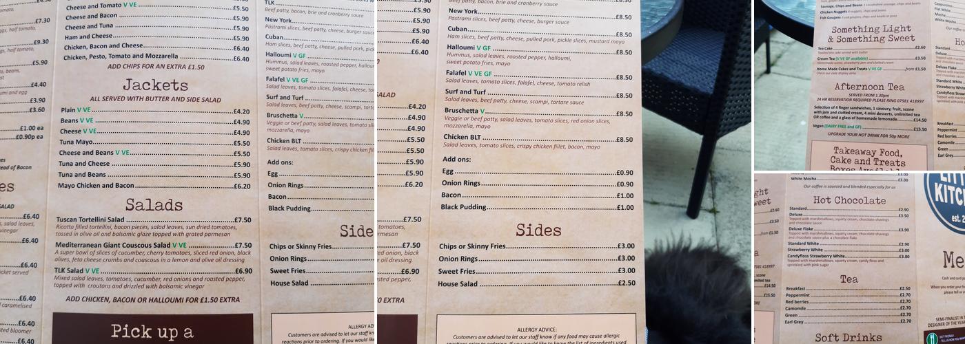 The Little Kitchen Menu