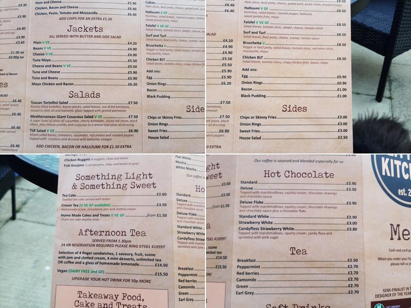 The Little Kitchen Menu