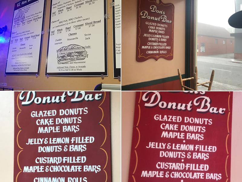 Don's Donuts Pizza & Deli Menu