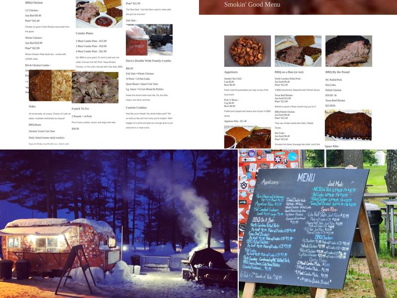 Smokin' Good BBQ Menu