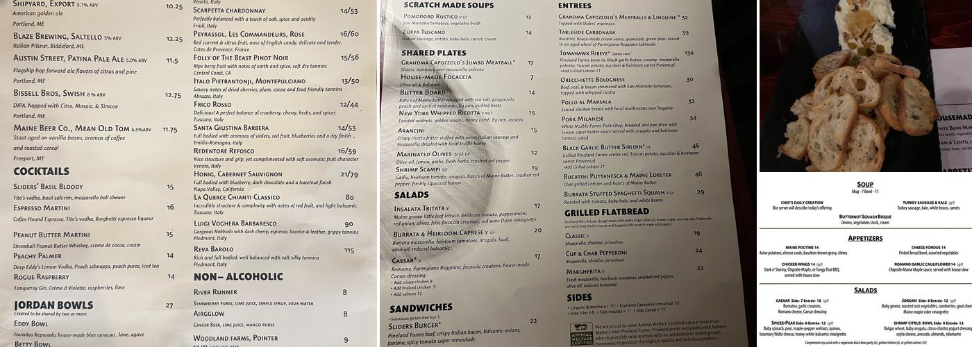 Sliders Menu