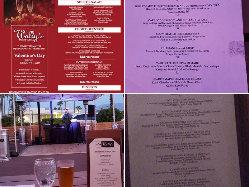 Wally's Desert Turtle Menu