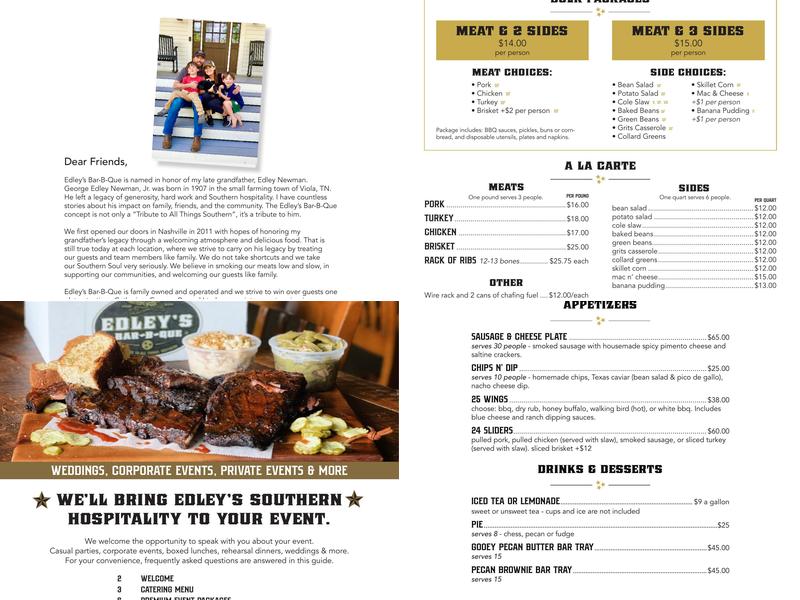 Edley's Bar-B-Que Menu