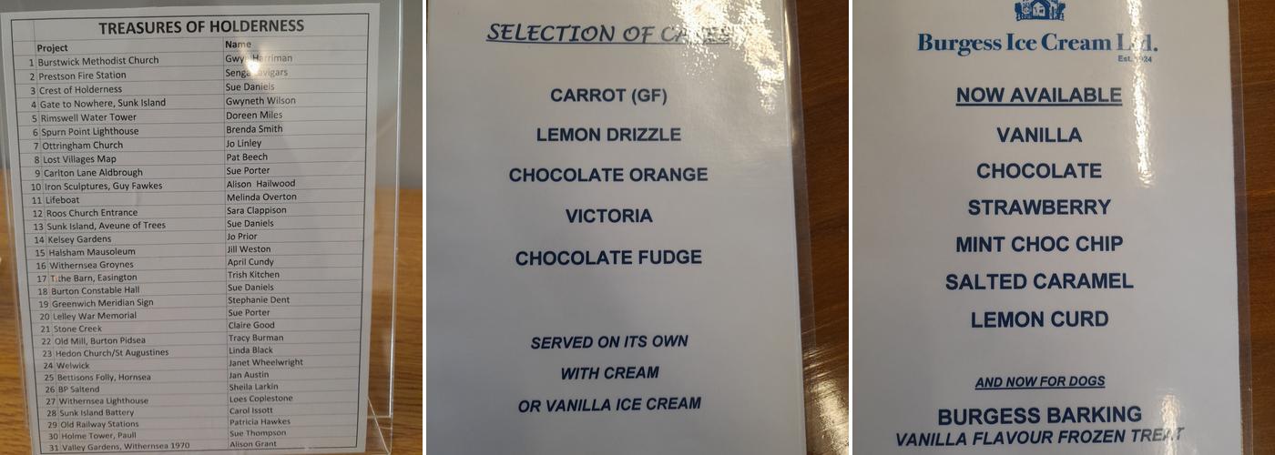 Sunken Treasures Menu