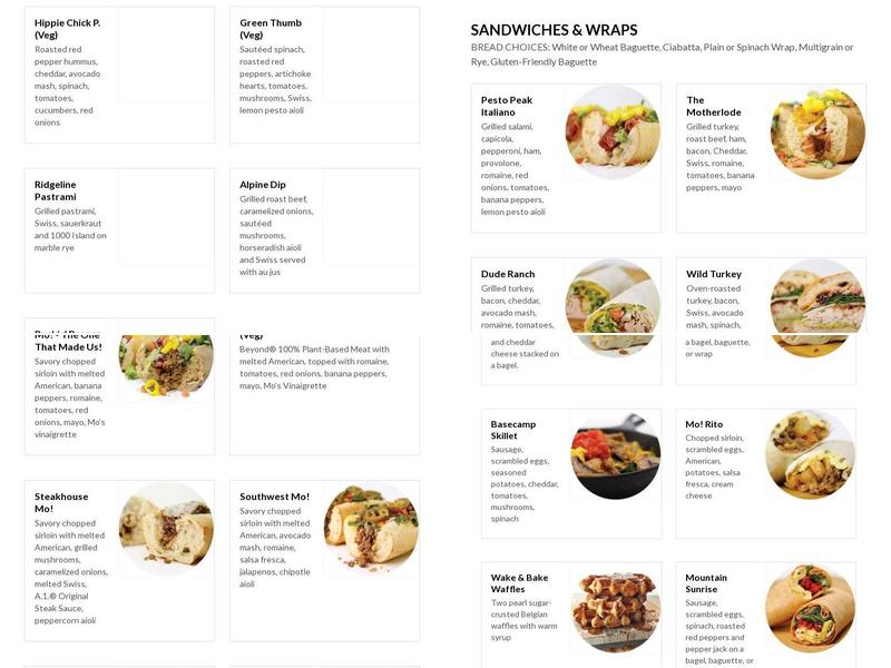 Smiling Moose Menu