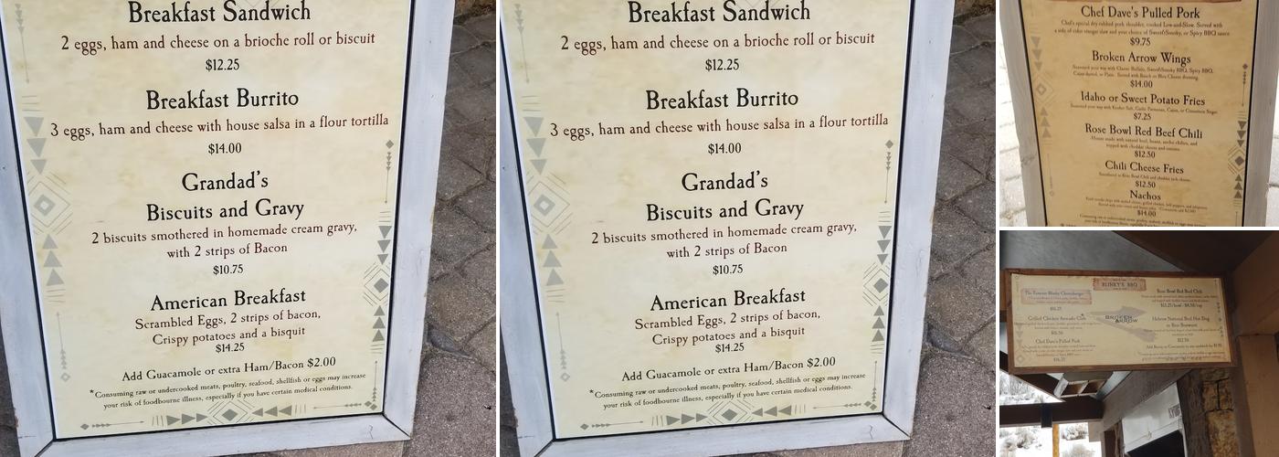 Broken Arrow Menu