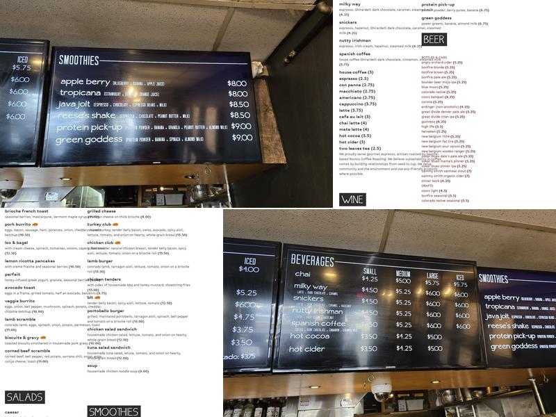 Loaded Joe's - Avon Menu