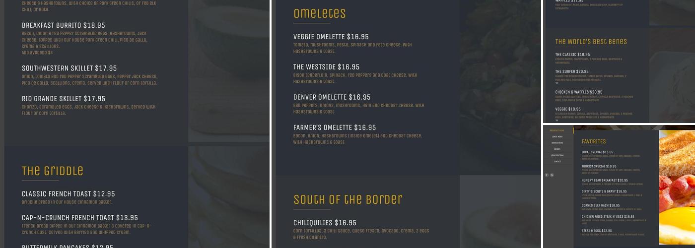 Westside Cafe & Market Menu