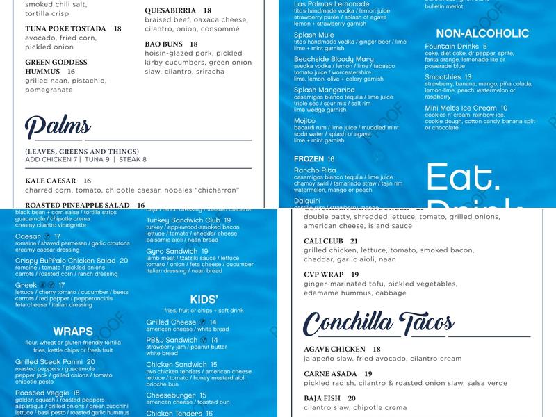 bluEmber Menu