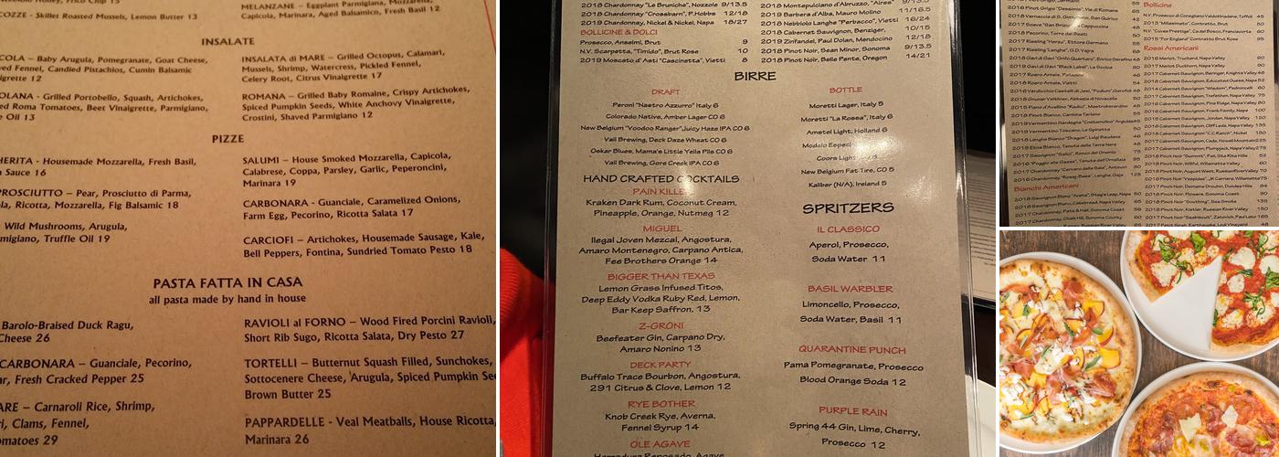 Zino Menu
