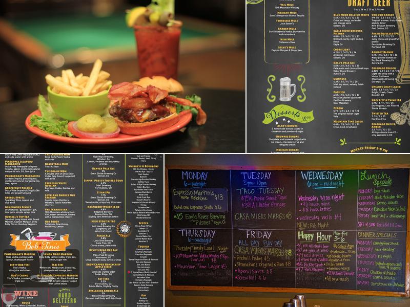 Bobs Place Menu