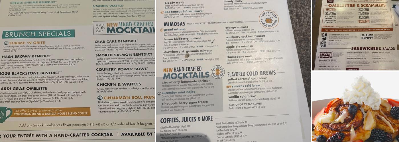 Another Broken Egg Cafe Menu