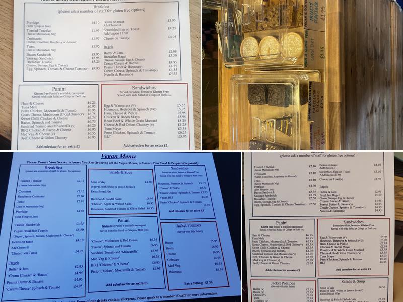 Suzie's cup of joy Menu